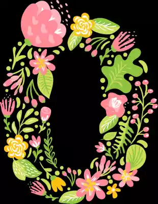 vectores plantilas ALFABETO,FLOR,